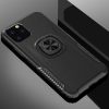 Huawei P Smart Z Szilikon Tok Prémium Bőrmintázattal Gyűrűs Business Series Fekete