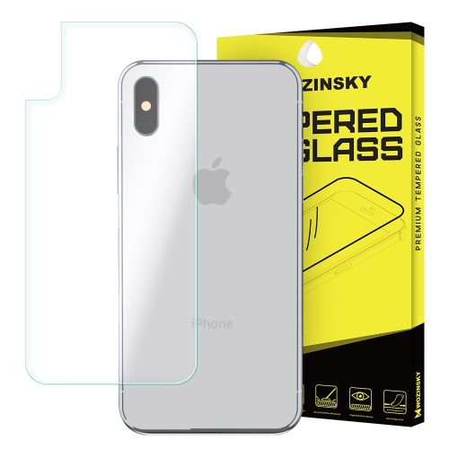 iPhone X Hátlapvédő Üveg Tempered Glass 9H