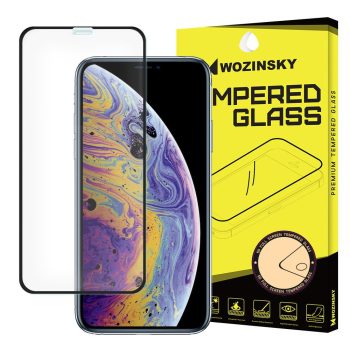 Kijelzővédő Üveg 3D Full Fekete Apple iPhone 11 Pro / iPhone XS / iPhone X   Kijelzővédő Üveg 3D Full Fekete Apple iPhone 11 Pro / iPhone XS / iPhone X