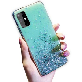 Huawei P Smart 2019 Csillámló Szilikon Tok Glitter Series MTW Style Zöld   Huawei P Smart 2019 Csillámló Szilikon Tok Glitter Series MTW Style Zöld