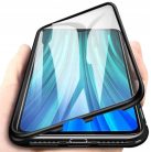 Huawei P30 Lite Ütésálló Tok Full Body Mágneses Elő-Hátul Üveggel Fekete