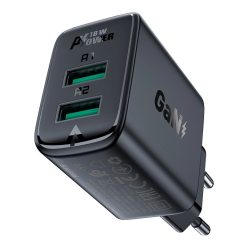   Acefast charger 2x USB 18W QC 3.0, AFC, FCP black (A33 black)