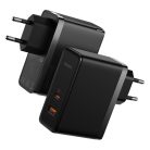 Baseus GaN5 Pro fast universal wall charger GaN USB Type C / USB 100W PD3.0, QC4.0+, AFC black (CCGP090201)