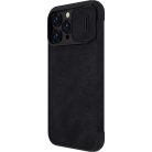 Nillkin Qin Leather Pro Case iPhone 14 Pro Camera Cover Holster Cover Flip Case Black