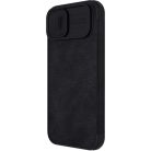 Nillkin Qin Leather Pro Case iPhone 14 Plus Camera Cover Holster Cover Flip Case Black