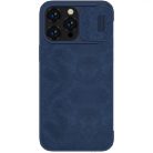 Nillkin Qin Leather Pro Case iPhone 14 Pro Max Camera Cover Holster Cover Flip Case Blue