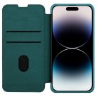 Nillkin Qin Leather Pro Case iPhone 14 Pro Max Camera Cover Holster Cover Flip Case Green