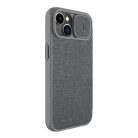 Nillkin Qin Cloth Pro Case Case for iPhone 14 Camera Cover Holster Cover Flip Case Gray