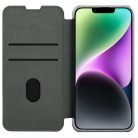 Nillkin Qin Cloth Pro Case Case for iPhone 14 Plus Camera Cover Holster Cover Flip Case Gray