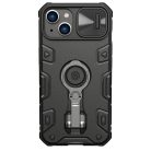 Nillkin CamShield Armor Pro Case iPhone 14 Plus case armored cover with camera cover ring stand black