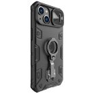 Nillkin CamShield Armor Pro Case iPhone 14 Plus case armored cover with camera cover ring stand black