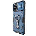 Nillkin CamShield Armor Pro Case iPhone 14 Pro Max armored cover with camera cover ring stand blue