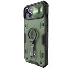 Nillkin CamShield Armor Pro Magnetic Case iPhone 14 Case Magnetic MagSafe Cover with Camera Protector Dark Green