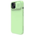 Nillkin CamShield Magnetic Silicone Case iPhone 14 Magnetic MagSafe Cover with Camera Protector Green