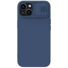 Nillkin CamShield Magnetic Silicone Case iPhone 14 Plus Magnetic MagSafe Cover with Camera Protector Blue