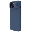 Nillkin CamShield Magnetic Silicone Case iPhone 14 Plus Magnetic MagSafe Cover with Camera Protector Blue