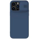 Nillkin CamShield Magnetic Silicone Case iPhone 14 Pro Max Magnetic MagSafe Cover with Camera Protector Blue