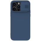 Nillkin CamShield Silky Silicone Case iPhone 14 Pro Case with Camera Protector Blue