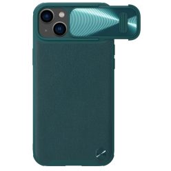   Nillkin CamShield Leather S Case iPhone 14 case cover with camera cover green