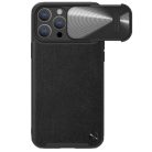 Nillkin CamShield Leather S Case iPhone 14 Pro case with camera cover black