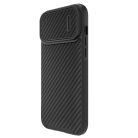 Nillkin Synthetic Fiber S Case iPhone 14 Pro case with camera cover, black