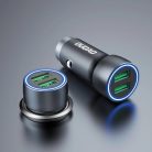 Dudao fast car charger 2 x USB 3A 18W gray (R4+)