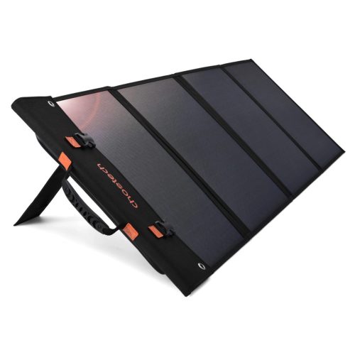 Choetech SC008-V2 solar charger foldable 120W 1x USB-C 1x USB-A - black