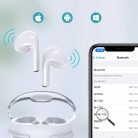 Choetech TWS wireless headphones with charging case white (BH-T08)