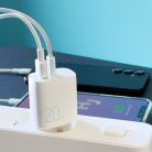 Joyroom fast charger USB-A QC3.0 / USB-C PD 20W white (L-QP2011)