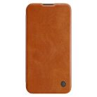 Nillkin Qin Leather Pro Case Case for Samsung Galaxy S23+ Cover with Flip Camera Protector Brown