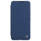 Nillkin Qin Cloth Pro Case Case for Samsung Galaxy S23+ Cover with Flip Camera Protector Blue