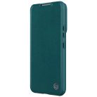 Nillkin Qin Leather Pro Case for Samsung Galaxy S23+ cover with flap camera cover green