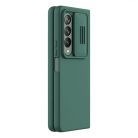 Nillkin CamShield Silky Silicone Case for Samsung Galaxy Z Fold 4 Silicone Cover with Camera Protector Green