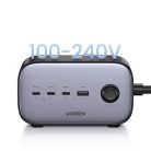 Ugreen wall charger GaN USB C / USB AC power strip black (CD270)