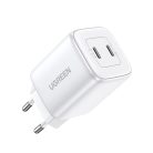 Quick charger GaN 2 x USB-C 45W QC PD Ugreen CD294 - white