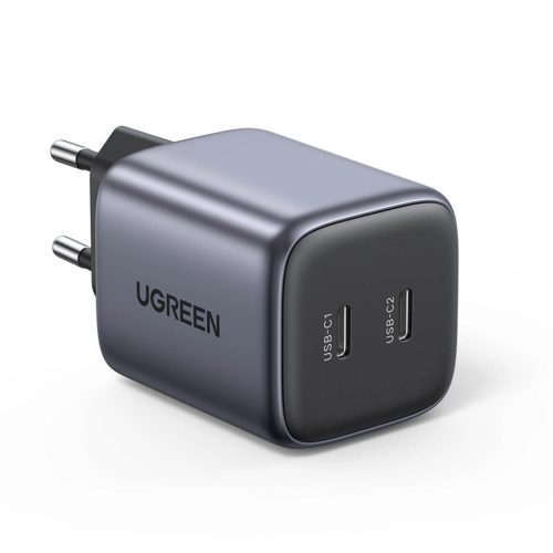 Quick charger GaN 2 x USB-C 45W QC PD Ugreen CD294 - gray