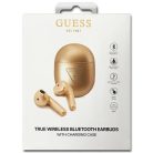 Guess GUTWST82TRD TWS Bluetooth headphones + gold/gold Triangle Logo docking station