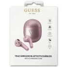 Guess GUTWST82TRU TWS Bluetooth Headphones + Purple/Purple Triangle Logo Docking Station