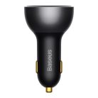 Baseus Digital Display Fast Car Charger USB-A / USB-C PD3.1 140W black + USB-C cable Baseus Superior Series 5A 240W 1m black (CGZX070001)