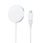 Choetech 15W Qi wireless inductive charger with MagSafe white (H046+T518-F)