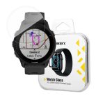 Wozinsky Full Glue Tempered Glass Tempered Glass For Garmin Forerunner 955 9H Full Screen Full Cover With Black Frame