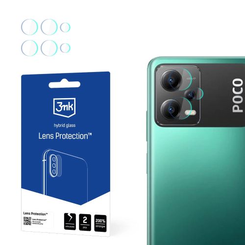 3mk Lens Protection™ hybrid camera glass for Poco X5 5G