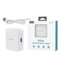 Choetech PD8008 100W GaN fast charger 2x USB-A / 2x USB-C - white