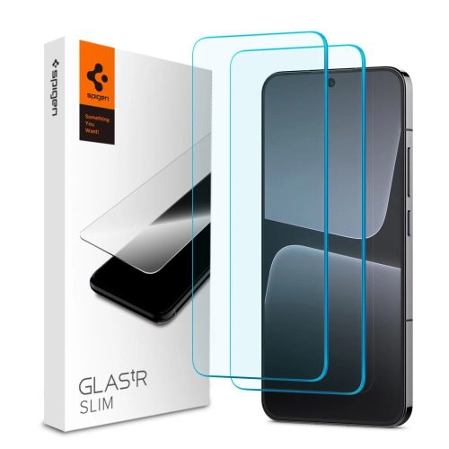 TEMPERED GLASS Spigen GLAS.TR SLIM 2-PACK XIAOMI 13 CLEAR