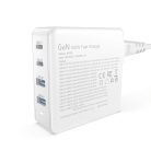 GaN 100W fast wall charger 2 x USB-C / 2 x USB Dudao A100EU - white