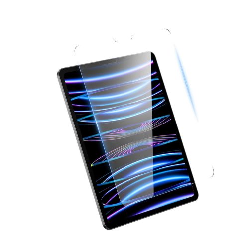 Baseus Crystal tempered glass for iPad Pro 12.9'' (2018/2020/2021/2022) + mounting kit - transparent