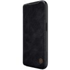 Leather Case with Camera Cover for iPhone 15 Pro Max Nillkin Qin Pro Leather - Black