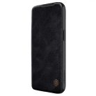 Nillkin Qin Pro Leather Flip Case with Camera Cover for iPhone 15 Plus - Black