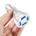 Wozinsky WCCAW 50W 4x USB-A QC car charger - white