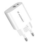 Wozinsky WGWCW USB-A USB-C 20W wall charger - white